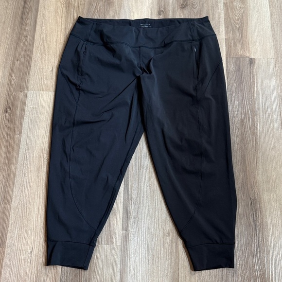 ATHLETA Rainier Mid-Rise Jogger Black Athletic Pants Leggings #488459 Size 2X - Picture 3 of 8
